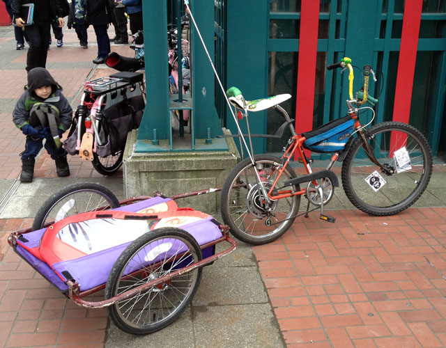 The other bike waiting for BoltBus