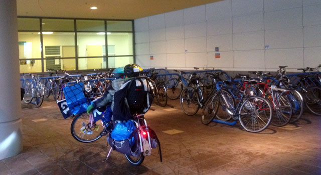 Bike racks at Seattle Children's Hospital