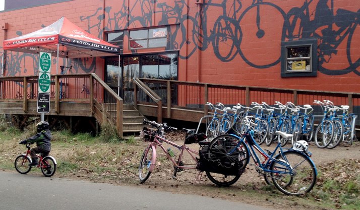 Leaving Counterbalance Bicycles with a rental bike