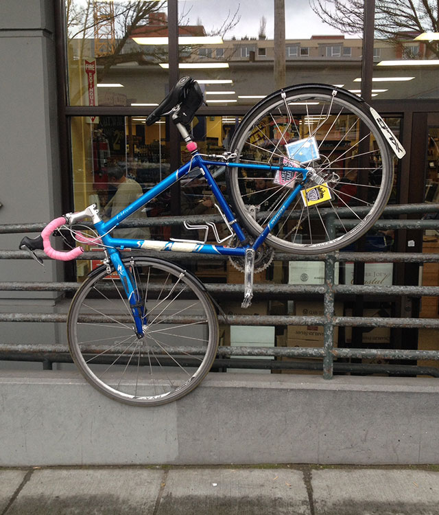 Road bike unencumbered