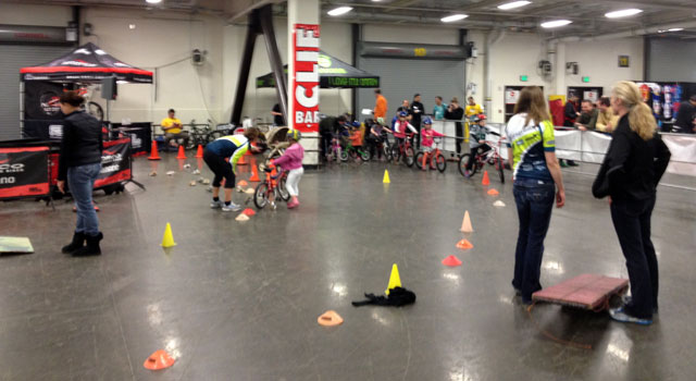 Wheelie Fun Stunt Course at Bike Expo 2013