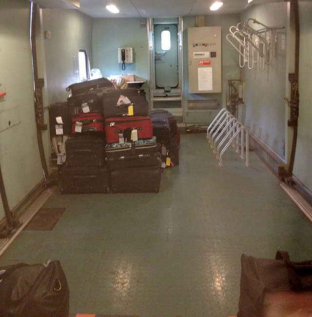 Amtrak Cascades baggage car
