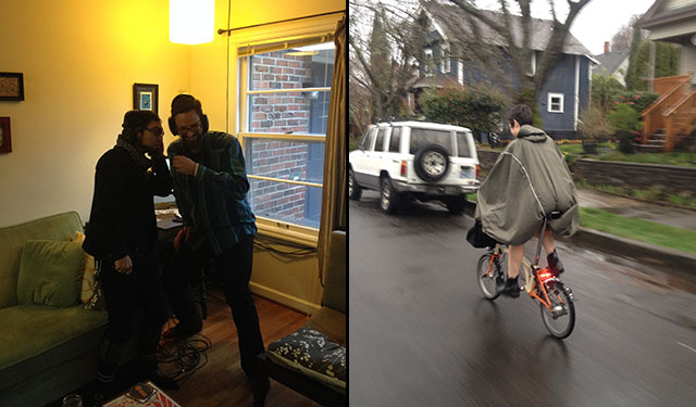 Sprocket Podcasters, Katie in the rain