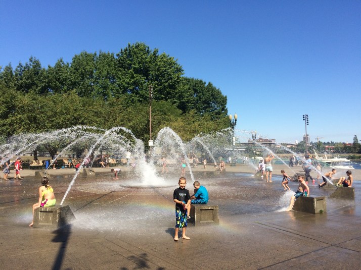 Kidical Mass water park finale